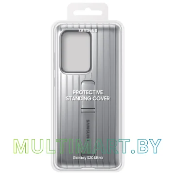 Чехол Samsung Protective Standing Cover для Galaxy S20 Ultra (серебристый) картинка 8